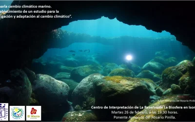 Charla cambio climático marino. Establecimiento de un estudio para mitigación y adaptación al cambio climático.
